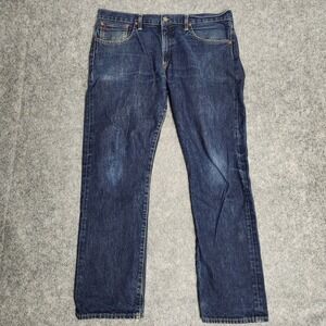 Polo Ralph Lauren VTG Hampton Straight Jeans Men 36x32 Blue Denim Distressed 90s